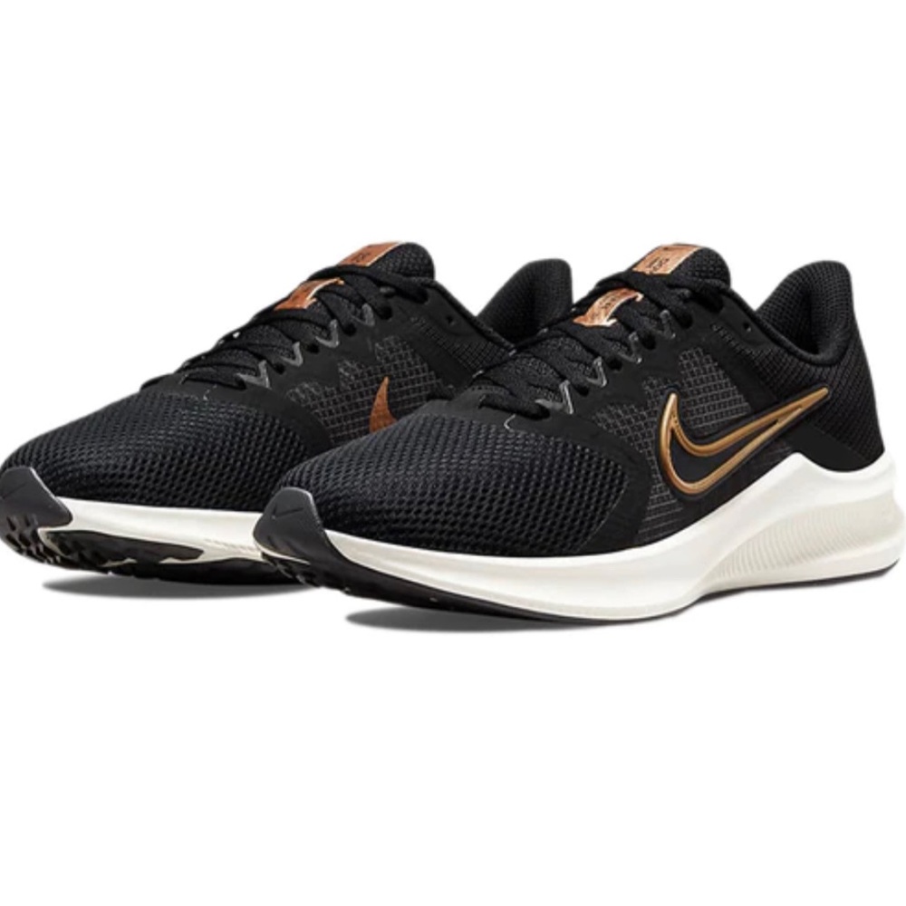 Nike Black and Gold Performance Sneakers
